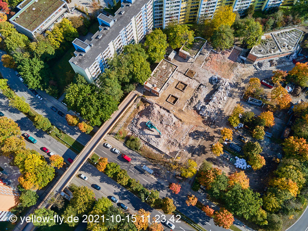 15.10.2021 - Luftbilder vom Abriss unseres Quiddezentrums